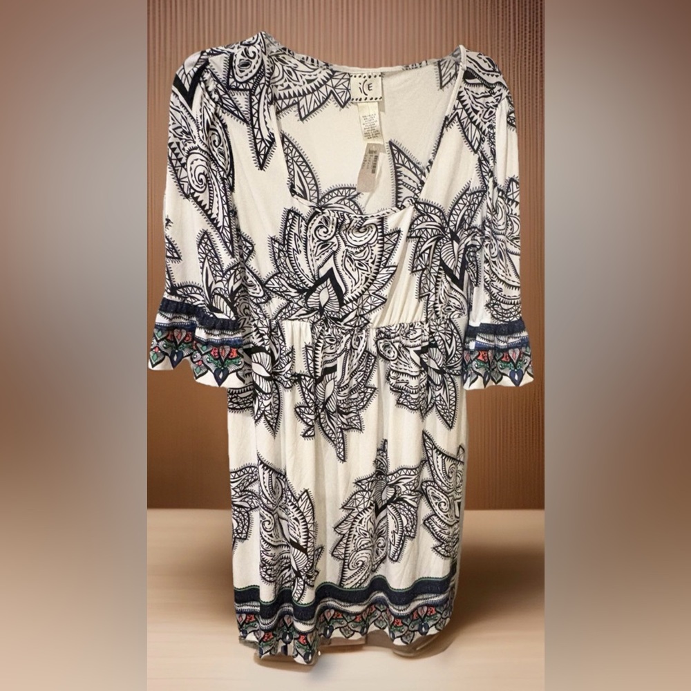 Boho Tunic Dress Size 10 Festival Romantic Summer‎ NWT - Picture 2 of 5